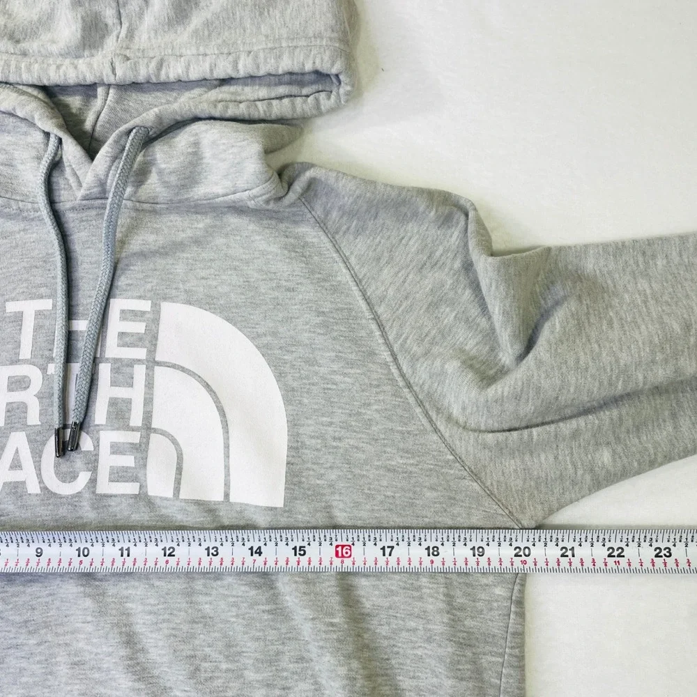 The North Face Mens Heather Grey Half Dome Pullover Hoodie Sweatshirt M Logo